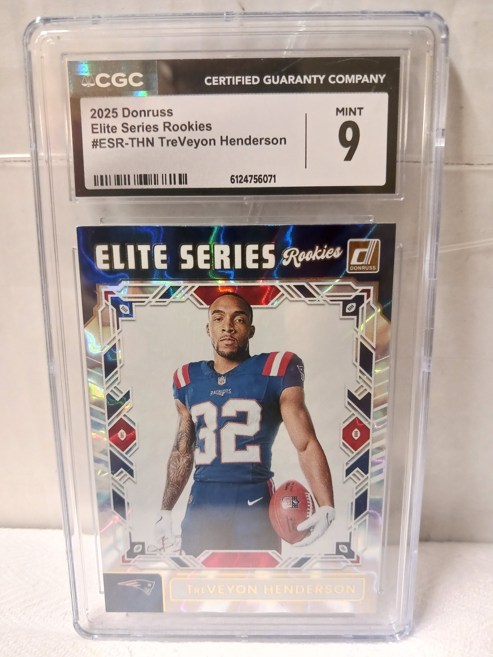 2025 Donruss Elite Series TreVeyon Henderson (RC) - Blue CGC MINT 9